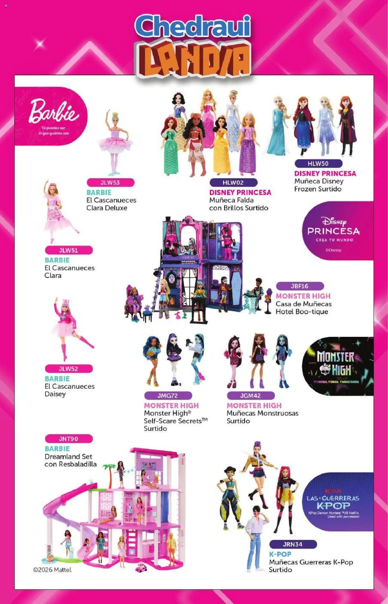 Vista previa las ofertas de la tienda Chedraui - Chedraui folleto Landia desde el 07/09/2026 - Casa de muñecas, Falda