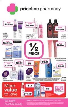 Preview of catalogue Priceline Pharmacy catalogue from shop Priceline Pharmacy valid 29/10/2026