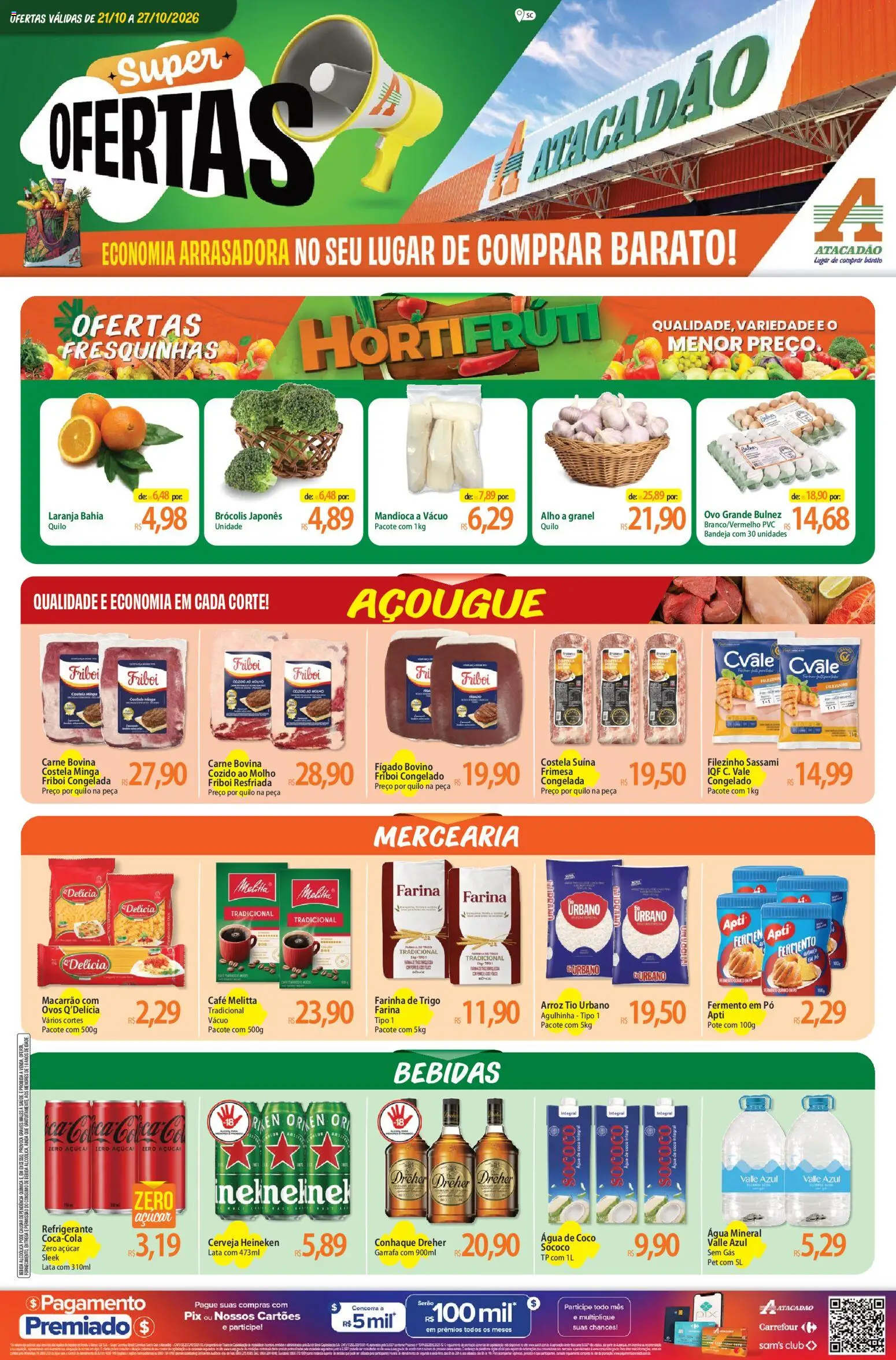 Pré-Visualização do folheto "Atacadão ofertas - SC" da loja Atacadão válido a partir de 21/10/2026