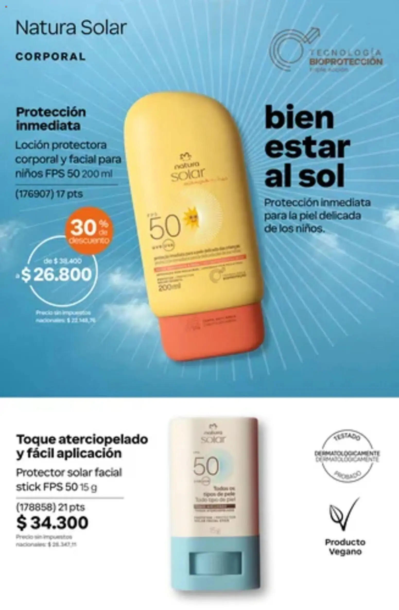 Vista previa del folleto de la tienda Natura válido desde el 01/10/2026 - Protector solar, Loción