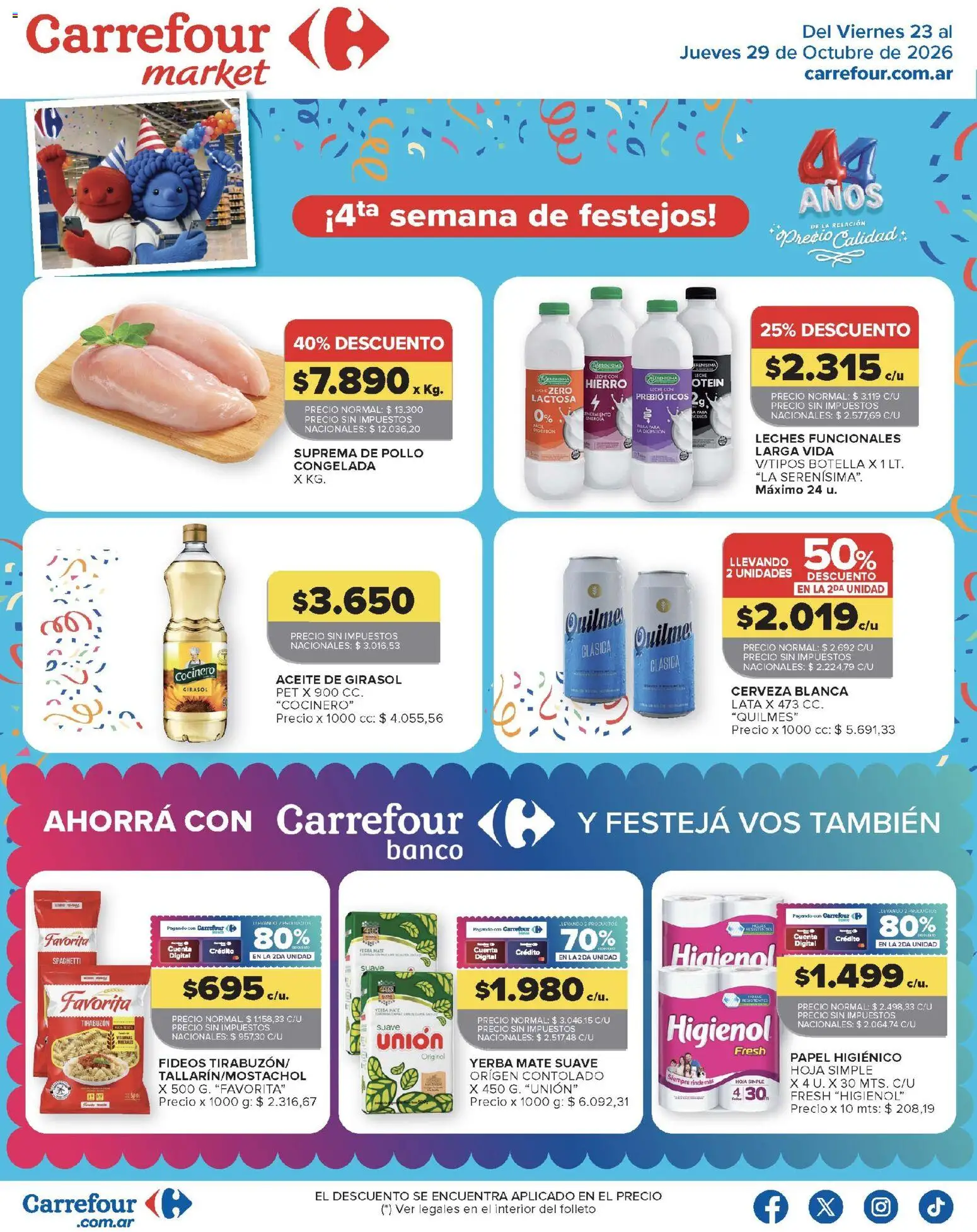 Vista previa del folleto de la tienda Carrefour Market válido desde el 23/10/2026 