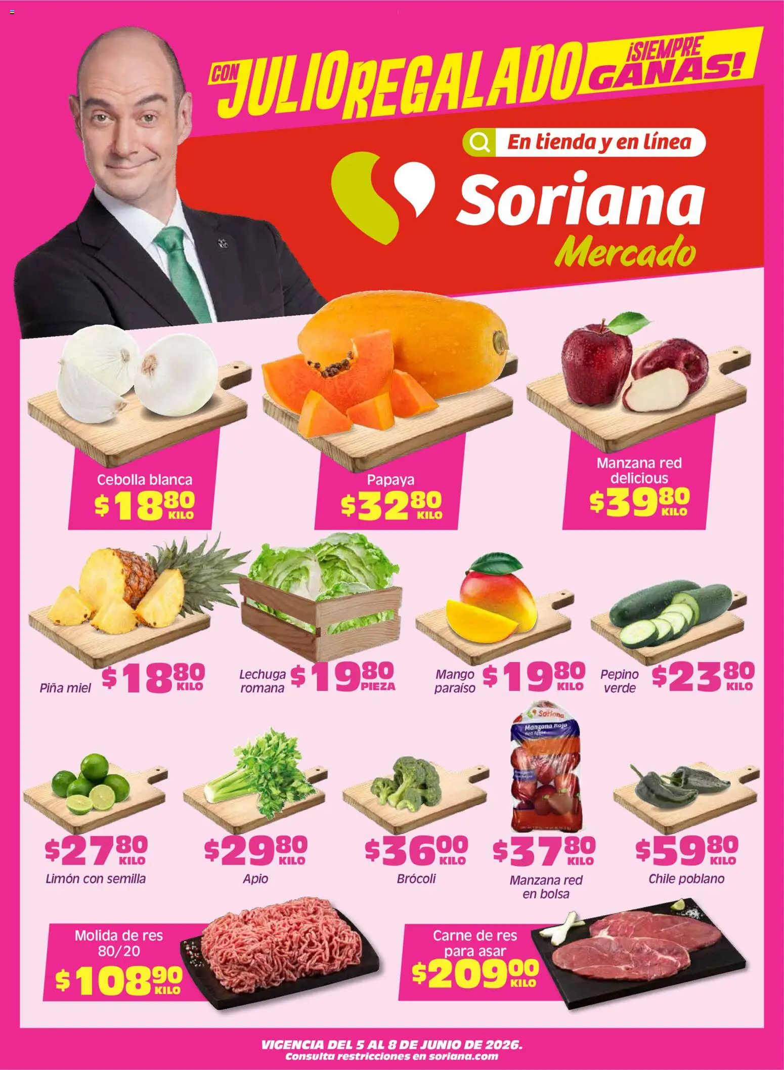 Vista previa las ofertas de la tienda Soriana - Soriana Fin de Semana Mercado: Saltillo y Torreón desde el 05/06/2026 