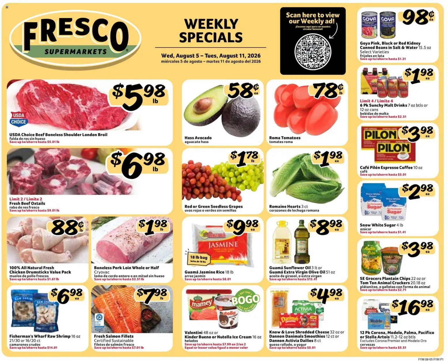 Fresco y Más Weekly Ad from 08/05/2026 >> Flyer