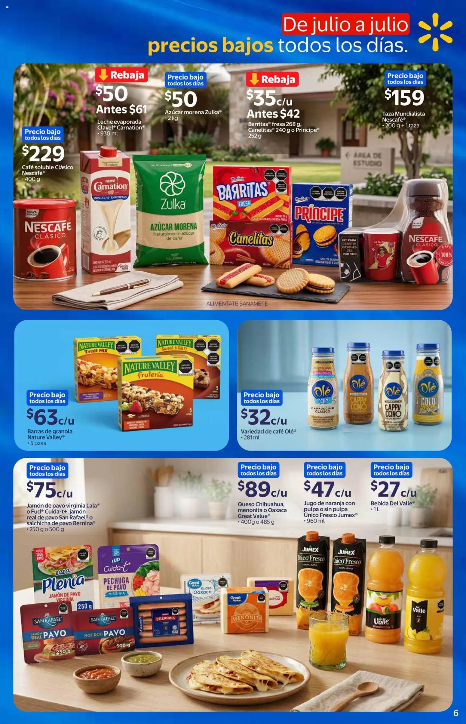 Vista previa las ofertas de la tienda Walmart Express - Walmart Express folleto desde el 03/06/2026 - Café, Fresa, Azúcar, Queso, Pavo, Jamón, Jugo de naranja, Café soluble