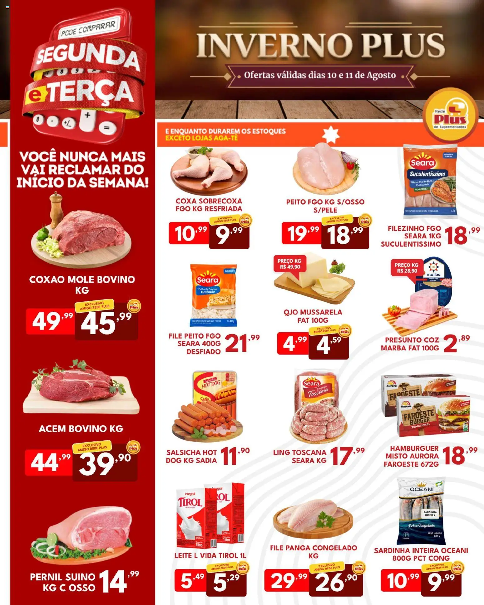 Pré-Visualização do folheto "Rede Plus Supermercados - Ofertas da semana" da loja Rede Plus Supermercados válido a partir de 10/08/2026