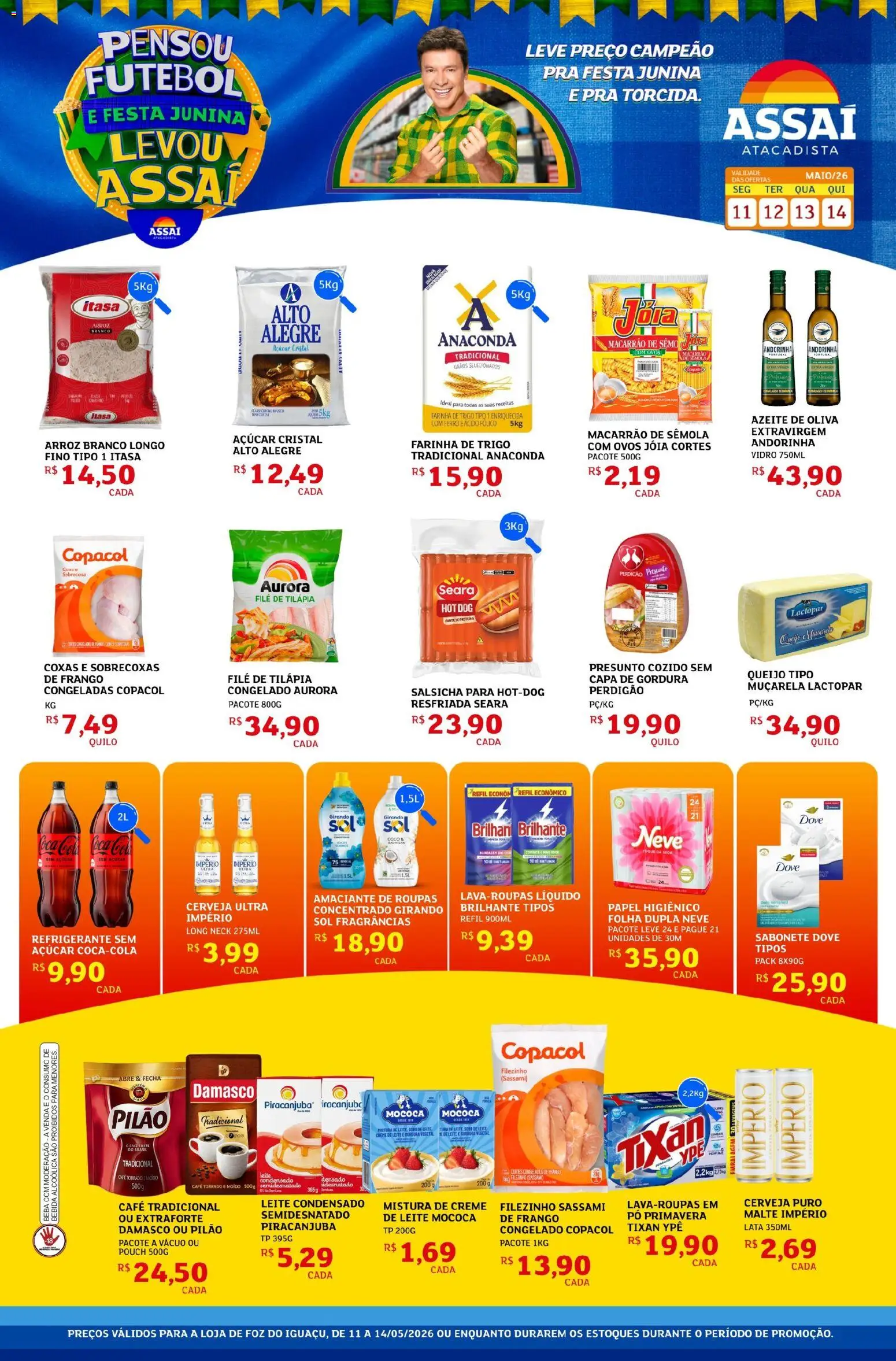 Pré-Visualização do folheto "Assaí Atacadista ofertas - PR" da loja Assaí Atacadista válido a partir de 11/05/2026