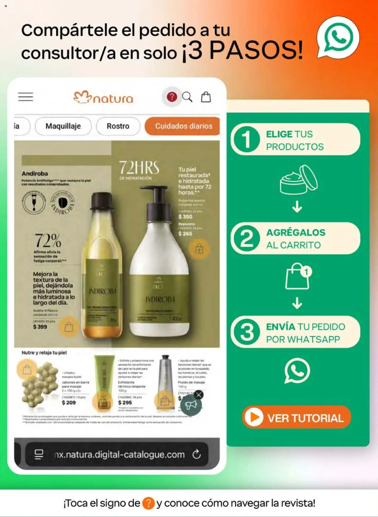Vista previa las ofertas de la tienda Natura - Natura campaña 10 2026 desde el 19/06/2026 - Maquillaje, Aceite, Revista, Barra, Exfoliante