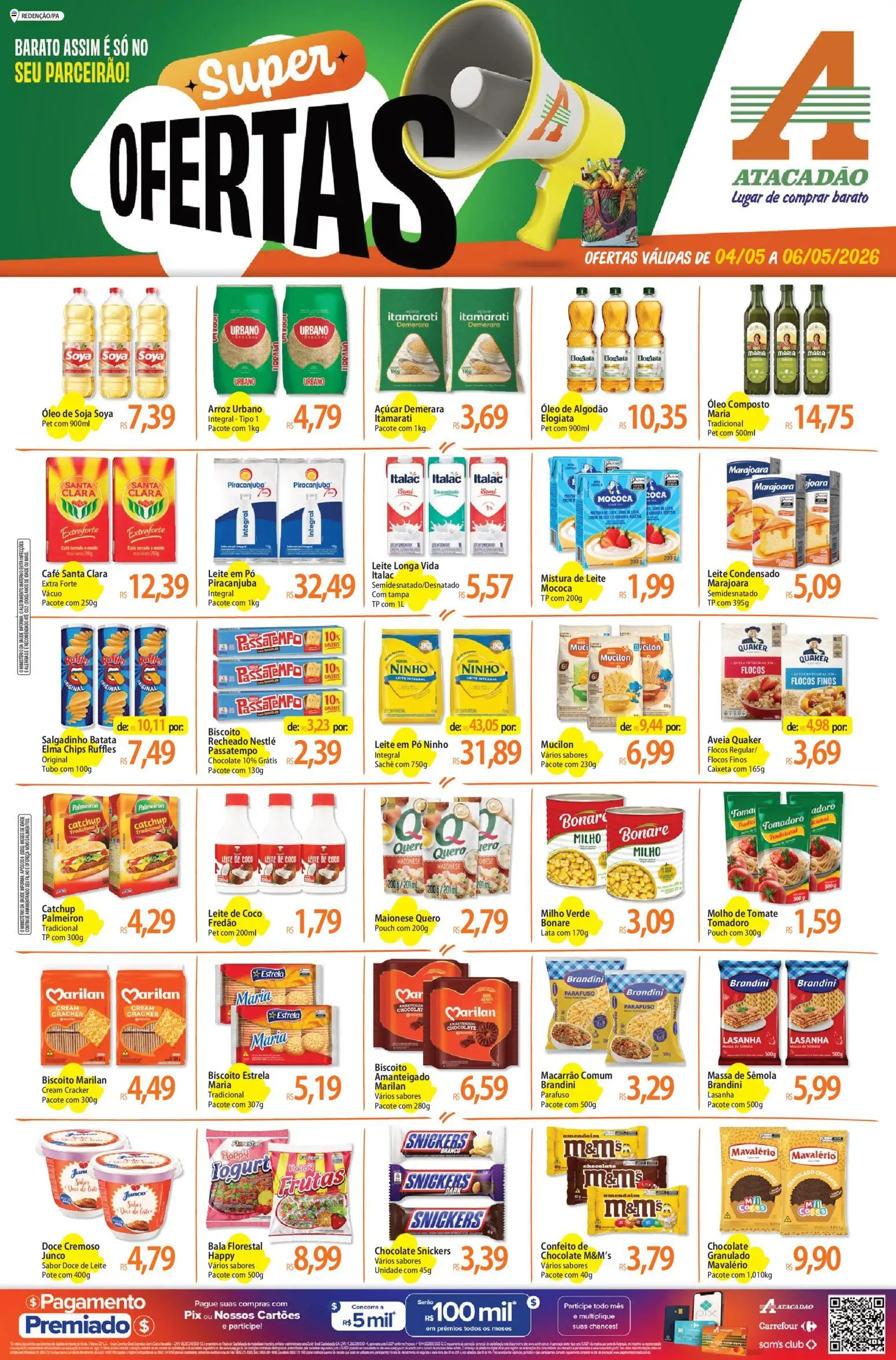 Pré-Visualização do folheto "Atacadão ofertas - PA" da loja Atacadão válido a partir de 04/05/2026