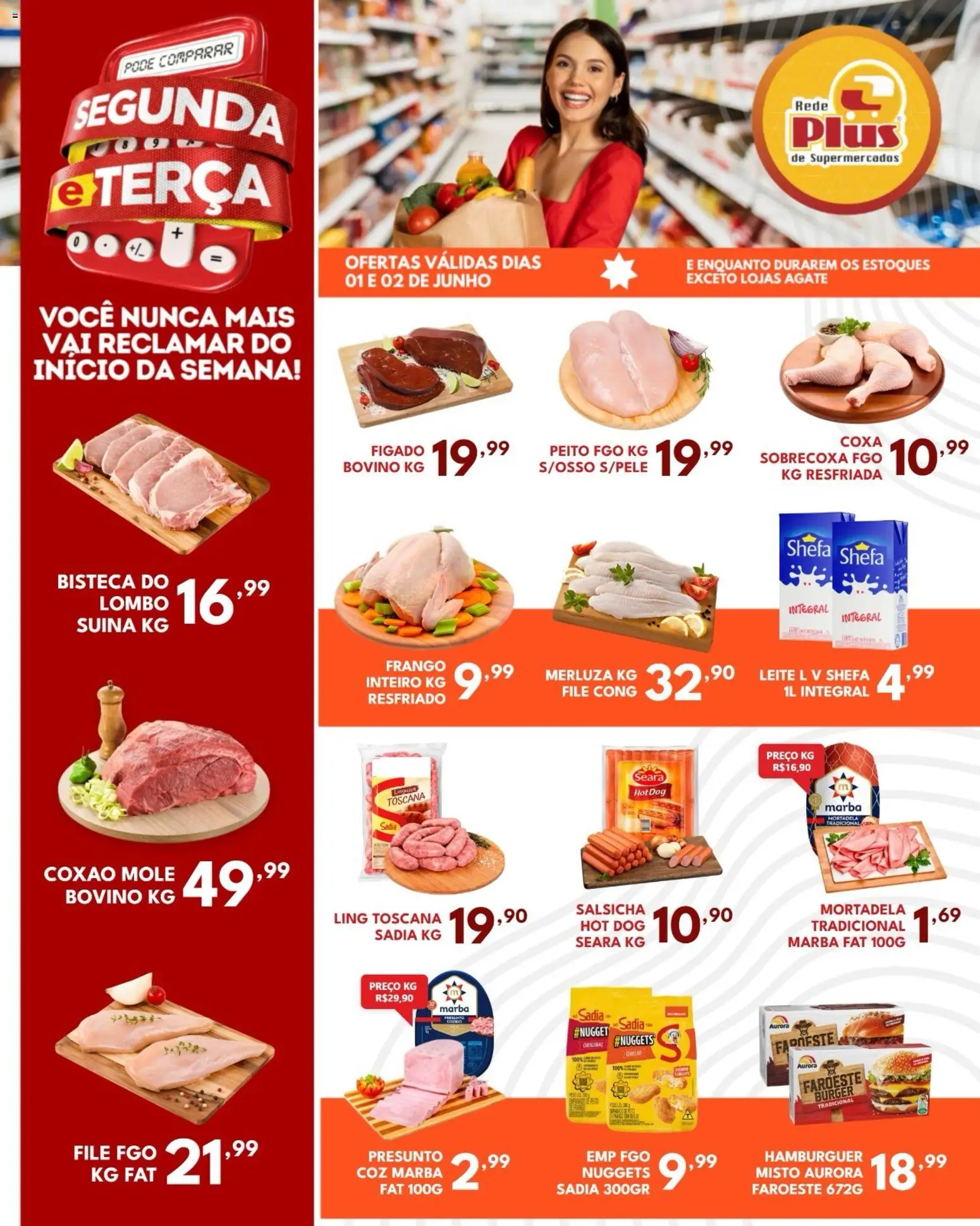 Pré-Visualização do folheto "Rede Plus Supermercados - Ofertas da semana" da loja Rede Plus Supermercados válido a partir de 01/06/2026