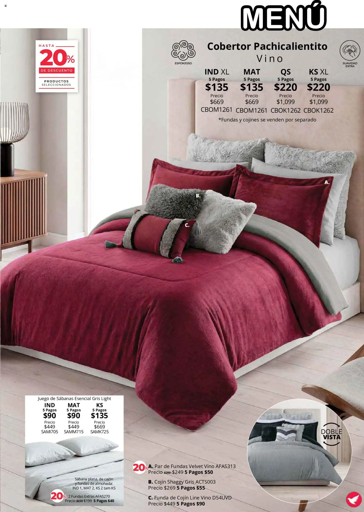 Vista previa las ofertas de la tienda Colchas Concord - Colchas Concord catálogo Colección Cobertor desde el 01/08/2026 