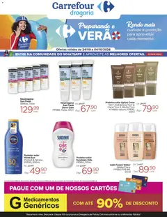 Pré-Visualização do folheto "Carrefour ofertas Drogaria" da loja Carrefour válido a partir de 24/09/2026