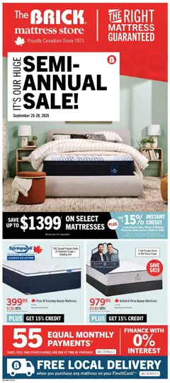 Preview of leaflet The Brick - Brick Mattress Store from shop The Brick is valid from Sep 25, 2026