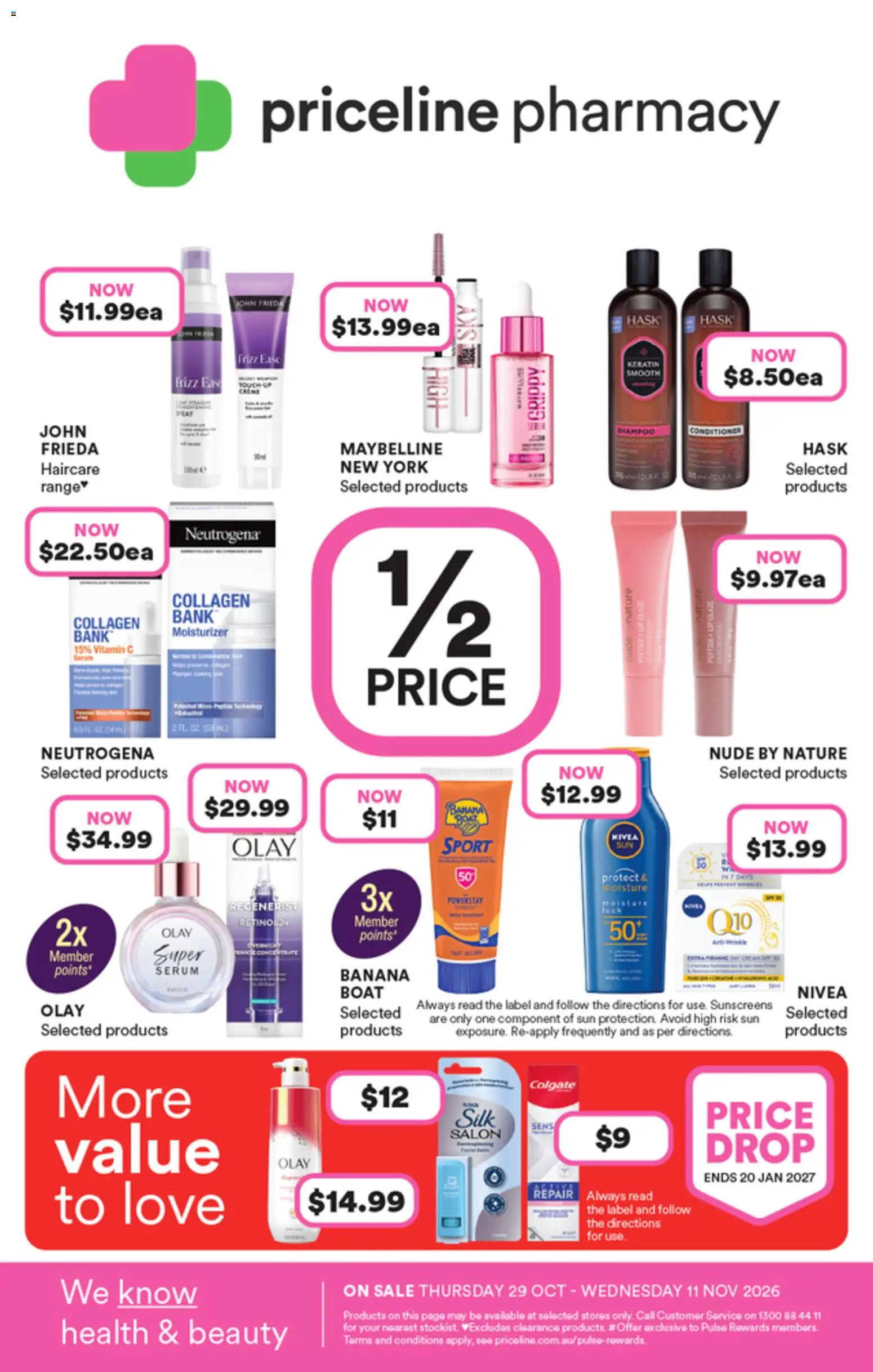 Preview of catalogue Priceline Pharmacy catalogue from shop Priceline Pharmacy valid 29/10/2026