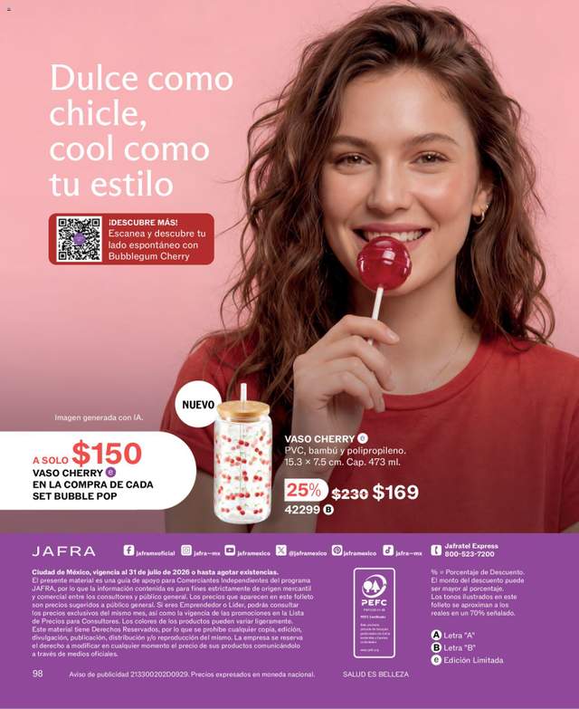 Nuevo catálogo de JAFRA a partir del 01/07