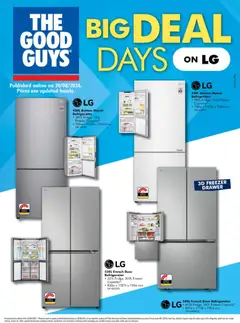 Preview of catalogue The Good Guys catalogue LG BIG DEAL DAYS from shop The Good Guys valid 19/08/2026