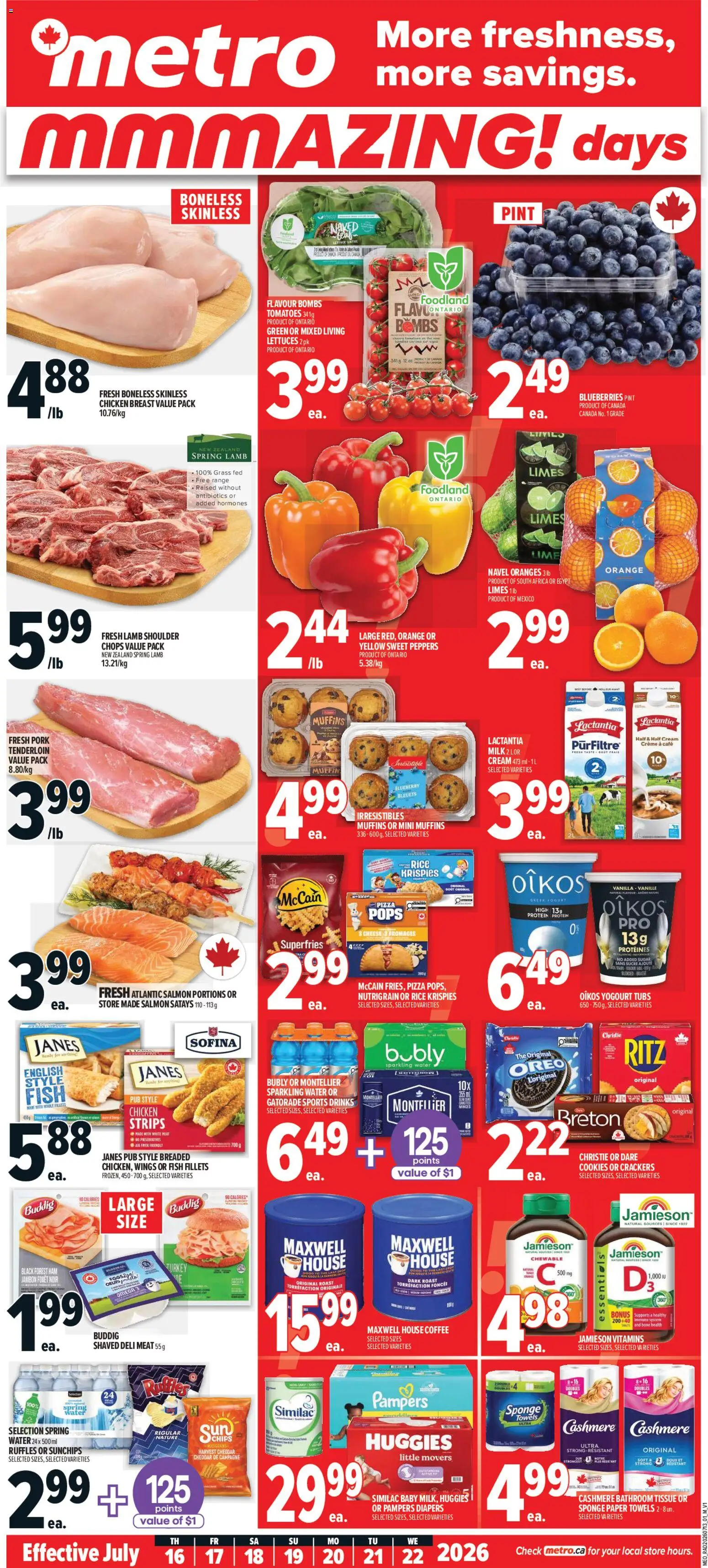 Preview of leaflet Metro weekly flyer - Alma from shop Metro is valid from Jul 16, 2026
