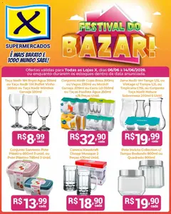 Pré-Visualização do folheto "X Supermercados ofertas Festival do Bazar" da loja X Supermercados válido a partir de 06/06/2026