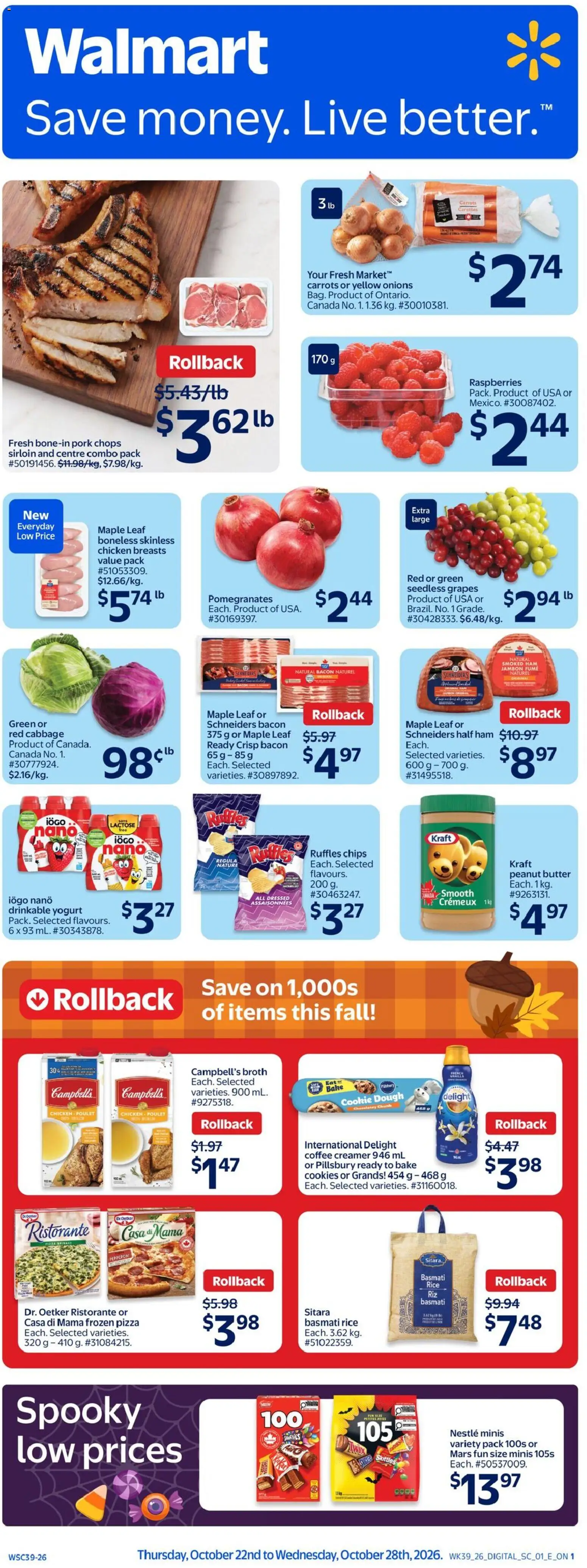 Preview of leaflet Walmart weekly flyer from shop Walmart is valid from Oct 22, 2026