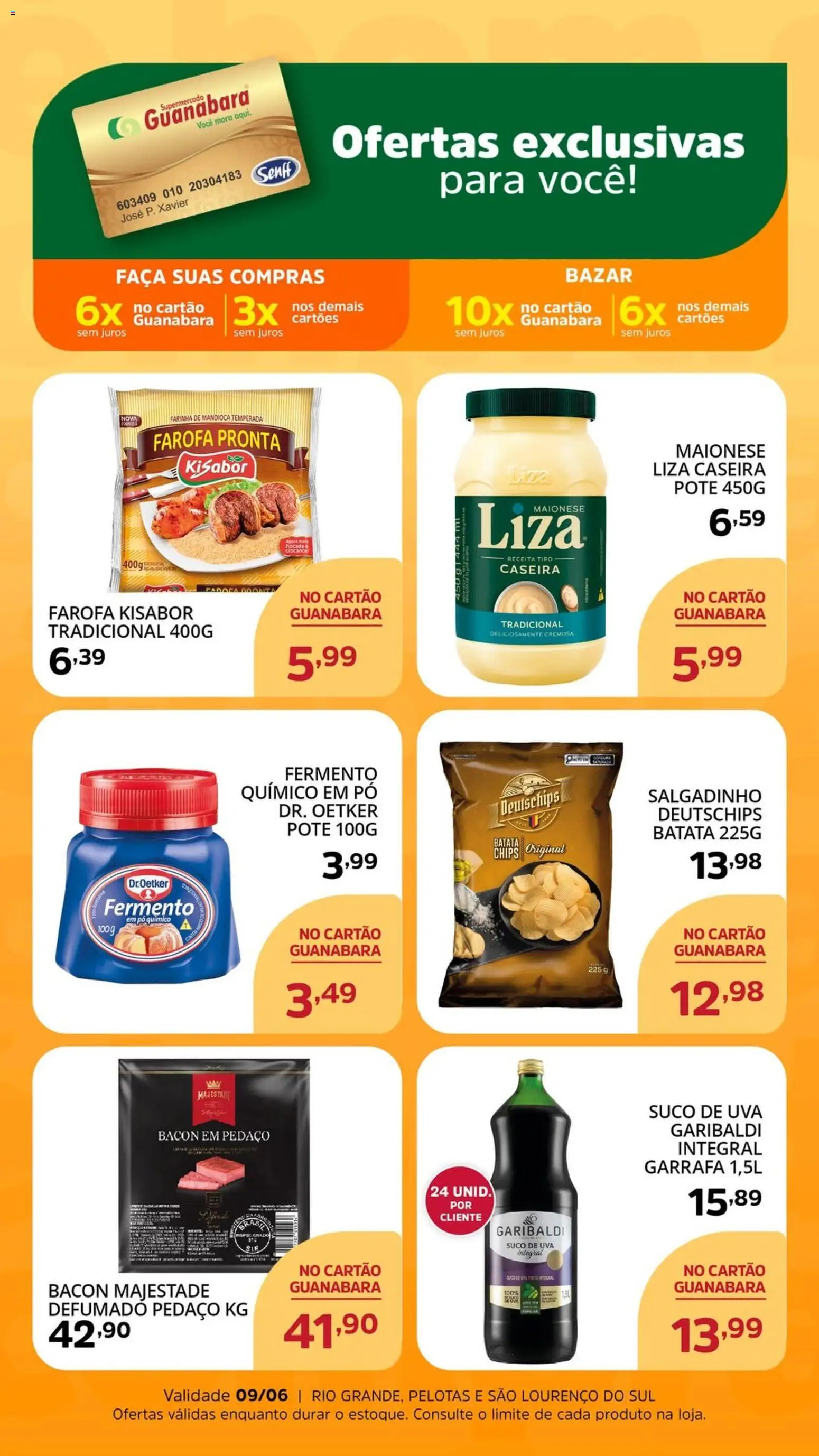 Pré-Visualização do folheto "Supermercado Guanabara ofertas Exclusivas" da loja Supermercado Guanabara válido a partir de 29/05/2026