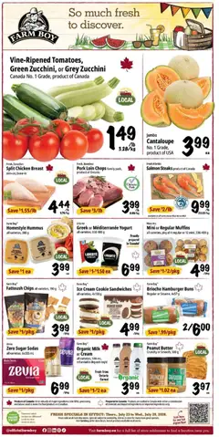 Un aperçu du dépliant Farm Boy weekly flyer / circulaire du magasin Farm Boy est valide à partir 23 juill. 2026
