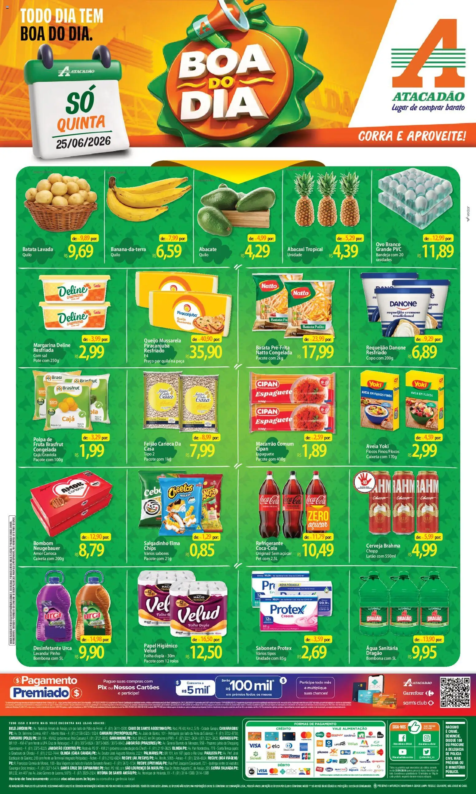 Pré-Visualização do folheto "Atacadão ofertas - PE" da loja Atacadão válido a partir de 25/06/2026