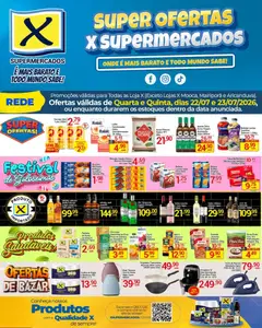 Pré-Visualização do folheto "X Supermercados - Ofertas da semana" da loja X Supermercados válido a partir de 22/07/2026