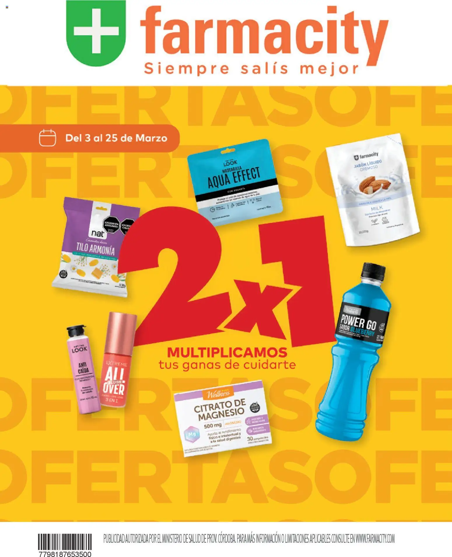 Vista previa del folleto de la tienda Farmacity válido desde el 03/03/2026 - Video, Jabón, Jabón líquido, Mascarilla