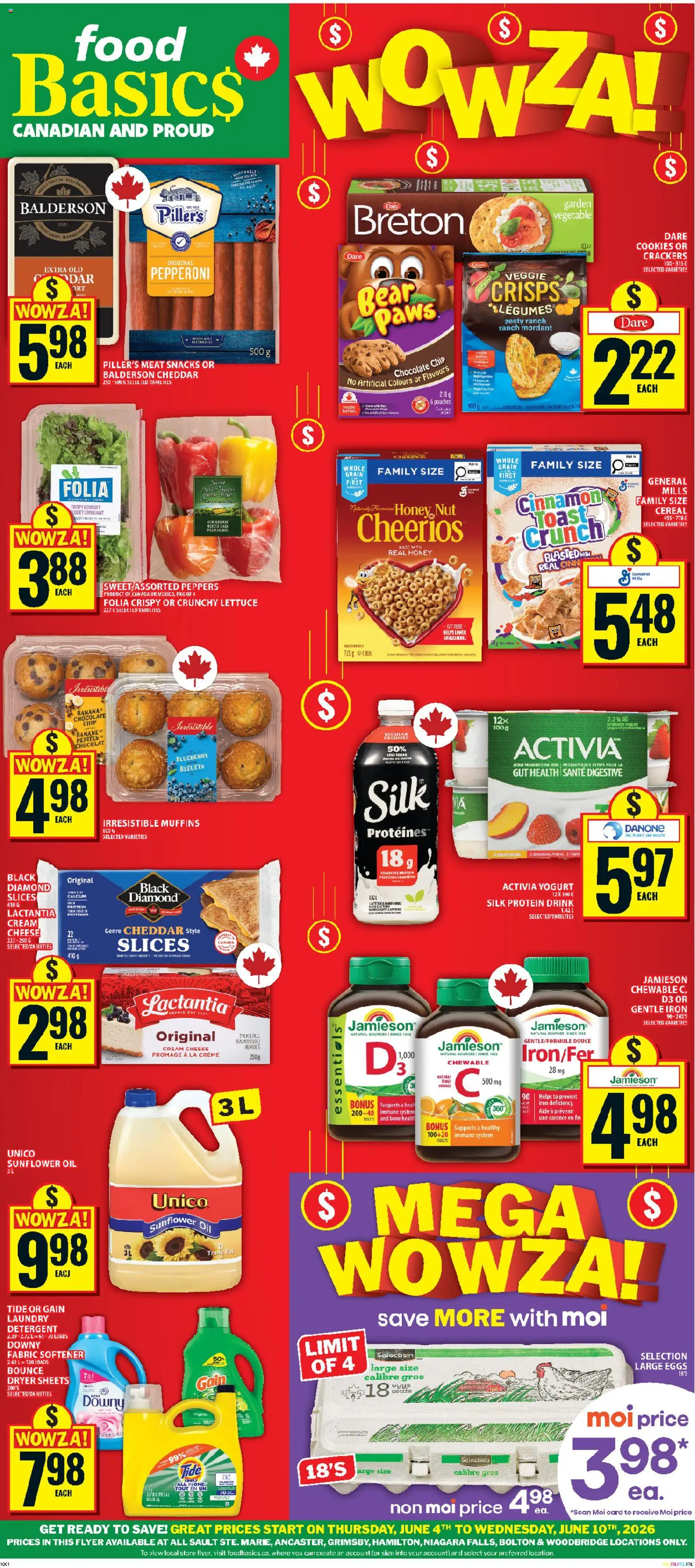 Preview of leaflet Food Basics weekly flyer - Ancaster from shop Food Basics is valid from Jun 04, 2026