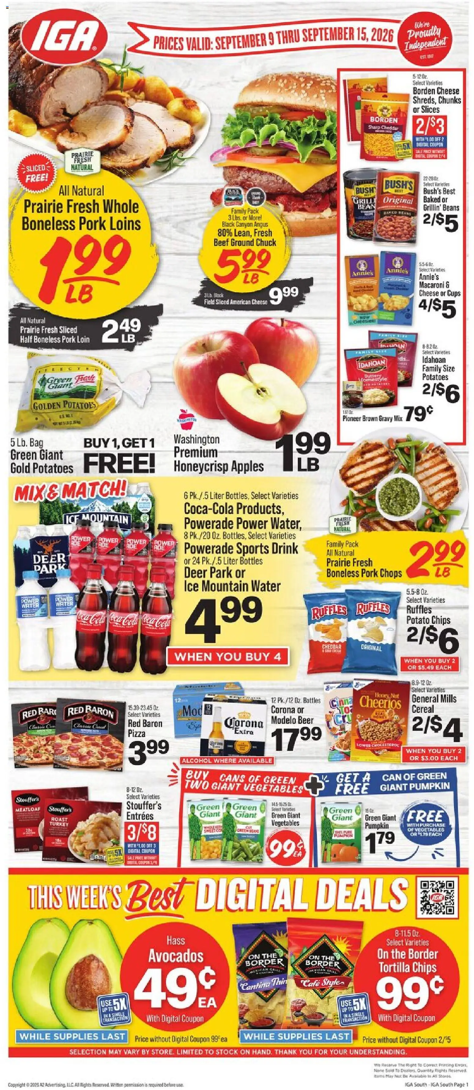 Ad Preview of IGA IGA Weekly Ad from 09/09/2026