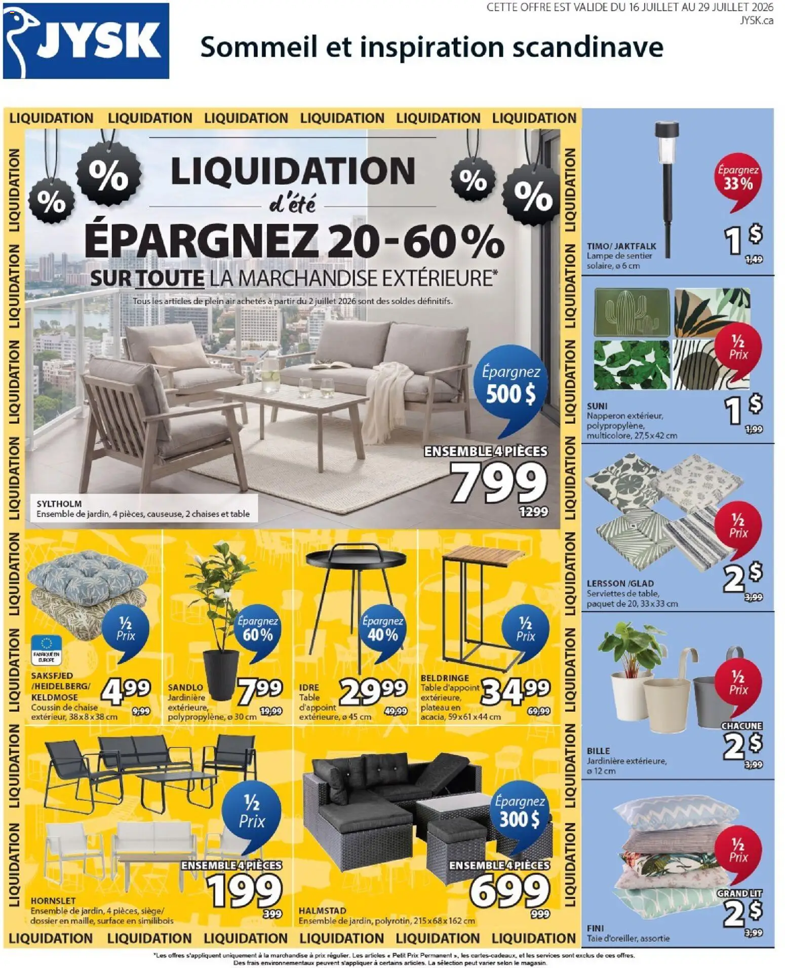 Preview of leaflet JYSK circulaire from shop JYSK is valid from Jul 16, 2026