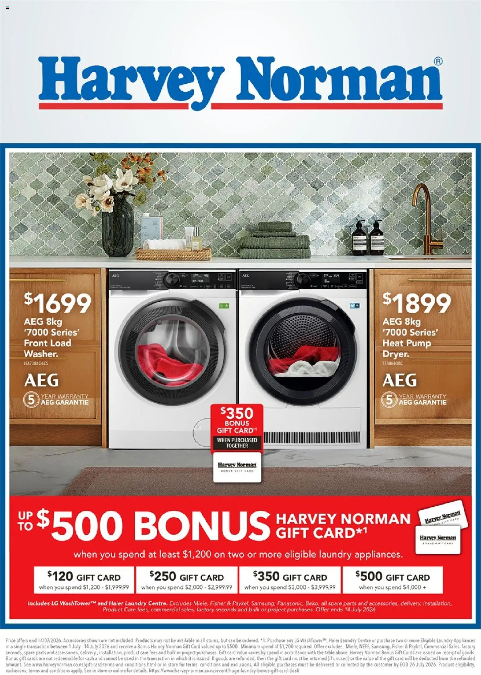Preview of catalogue Harvey Norman catalogue from shop Harvey Norman valid 2 Jul 2026