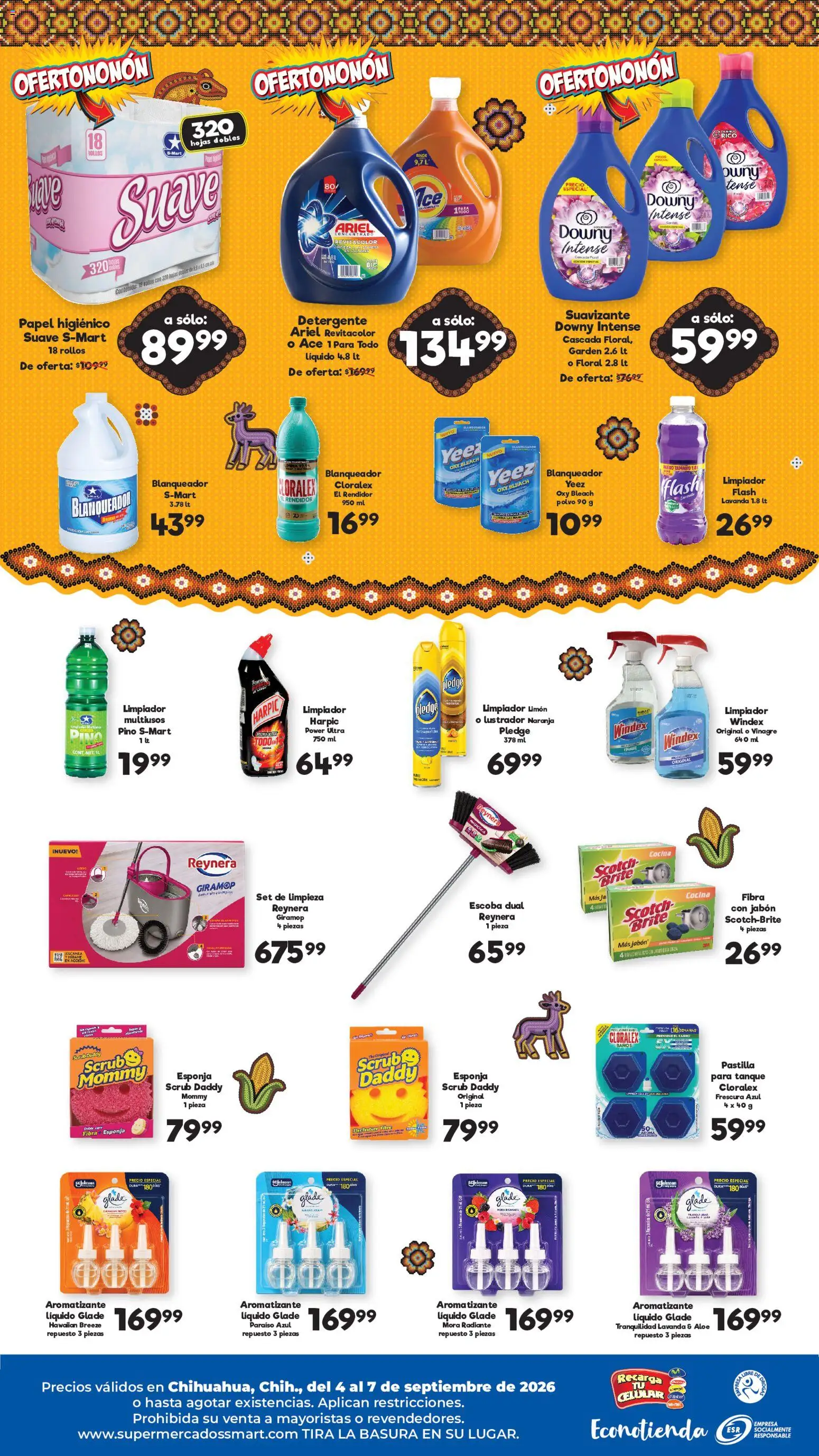 Vista previa las ofertas de la tienda S-Mart - S-Mart folleto Ofertas de feria Chihuahua desde el 04/09/2026 