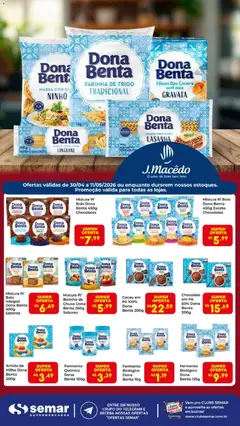 Pré-Visualização do folheto "Semar Supermercado ofertas Dona Benta" da loja Semar Supermercado válido a partir de 30/04/2026