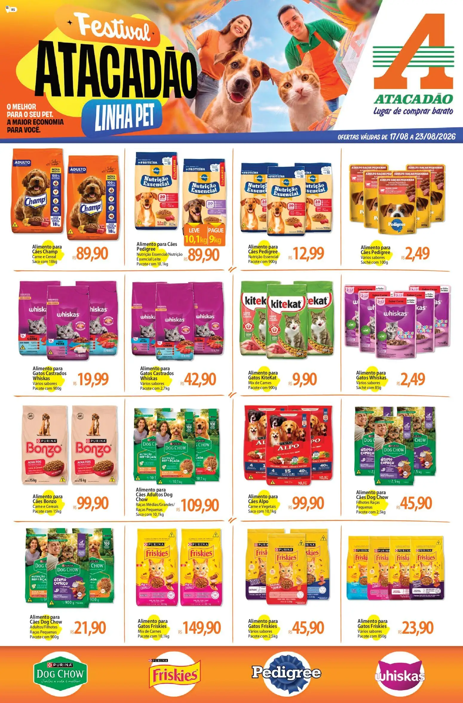 Pré-Visualização do folheto "Atacadão ofertas - RS" da loja Atacadão válido a partir de 17/08/2026