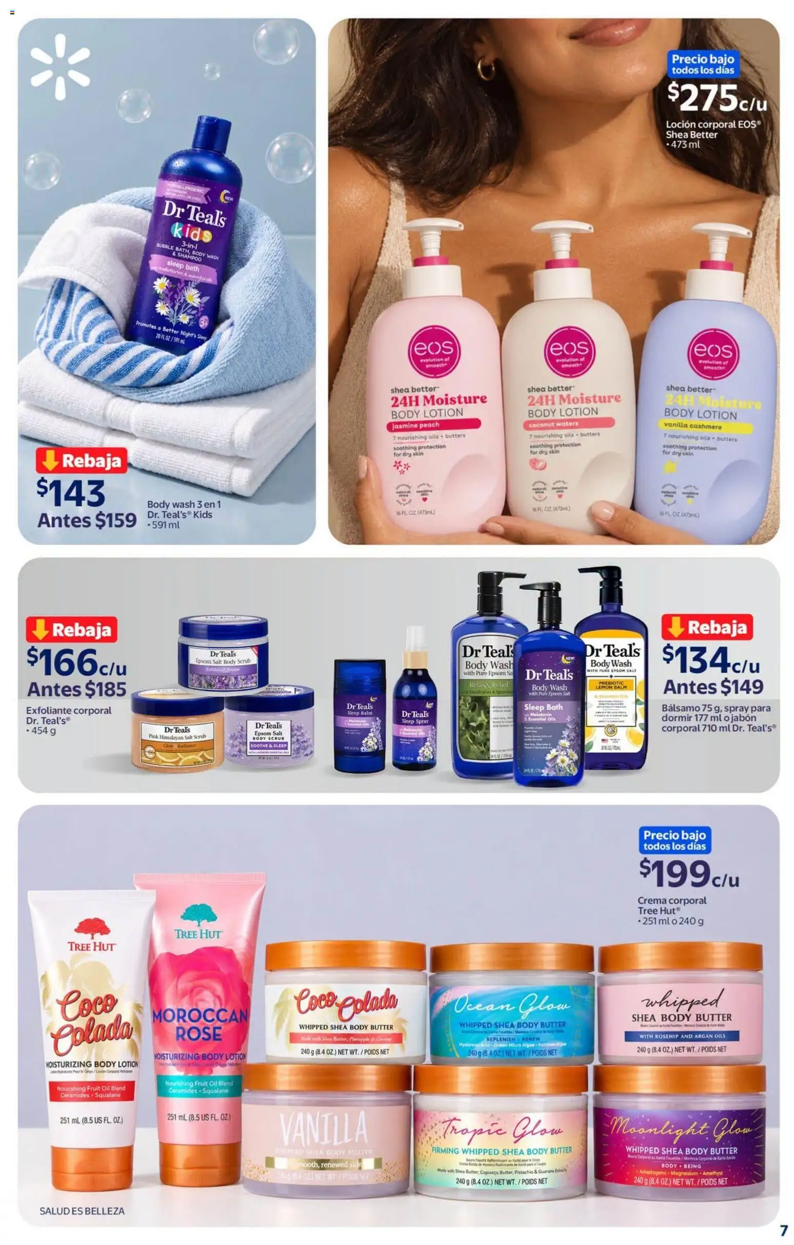 Vista previa las ofertas de la tienda Walmart - Walmart folleto Tu rutina K-Beauty a precios bajos. desde el 18/09/2026 - Coco, Shampoo, Exfoliante, Crema corporal, Loción, Puré, Bálsamo, Loción corporal