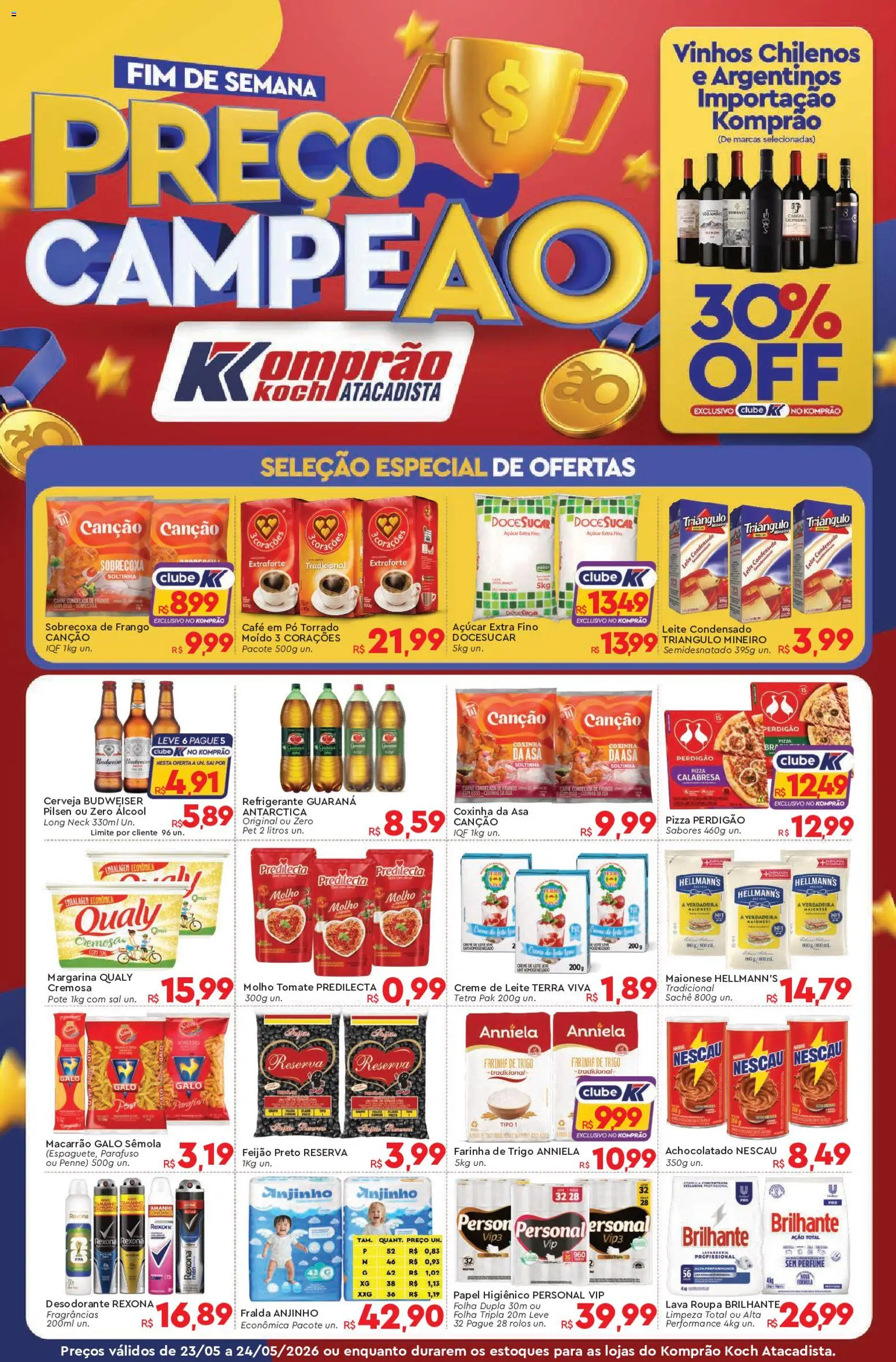 Pré-Visualização do folheto "Komprao Atacadista - Ofertas da semana" da loja Komprao Atacadista válido a partir de 23/05/2026