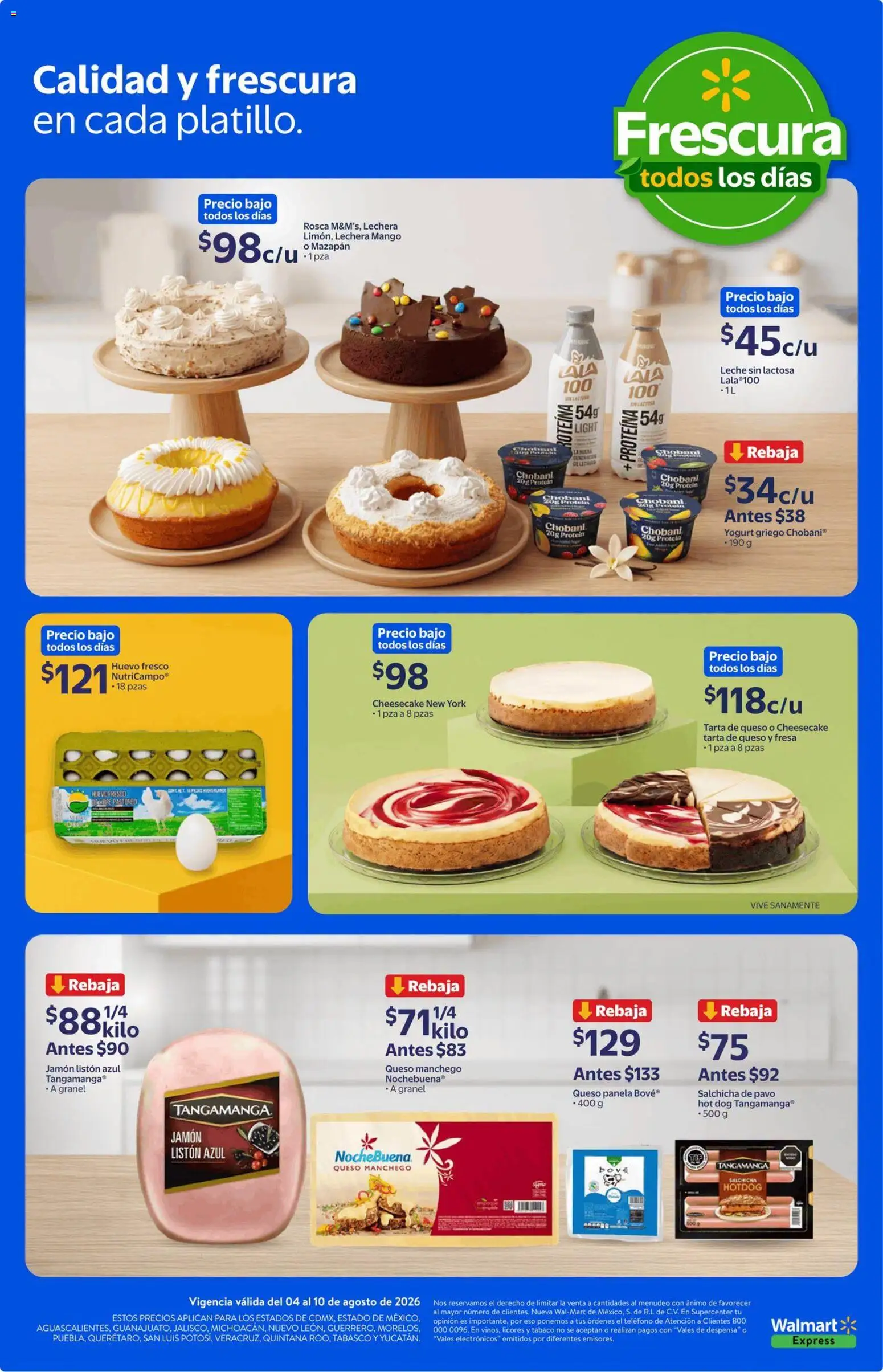 Vista previa las ofertas de la tienda Walmart Express - Walmart Express folleto Calidad y frescura a precios bajos desde el 04/08/2026 