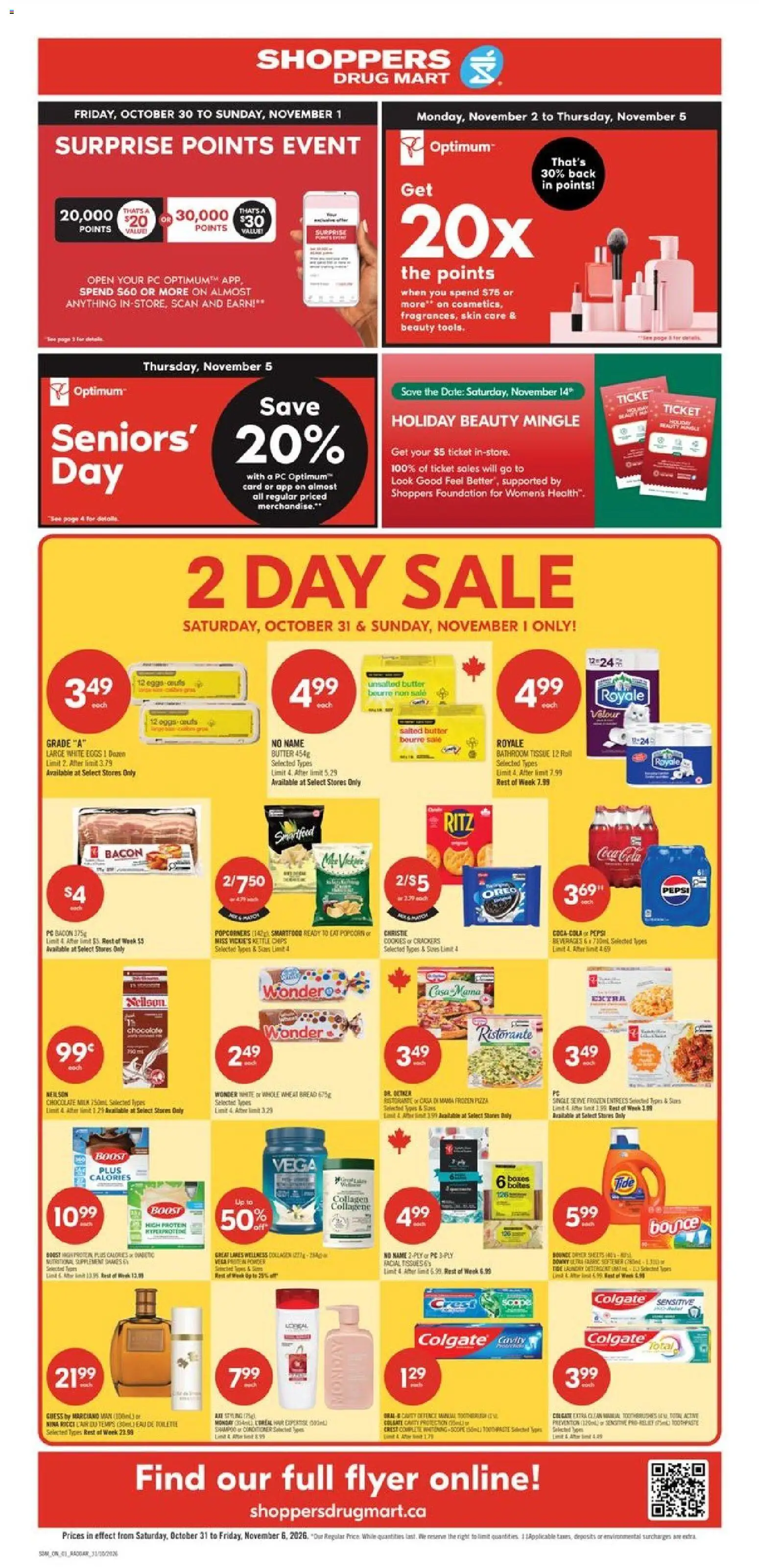 Preview of leaflet Shoppers weekly flyer / circulaire from shop Shoppers is valid from Oct 31, 2026
