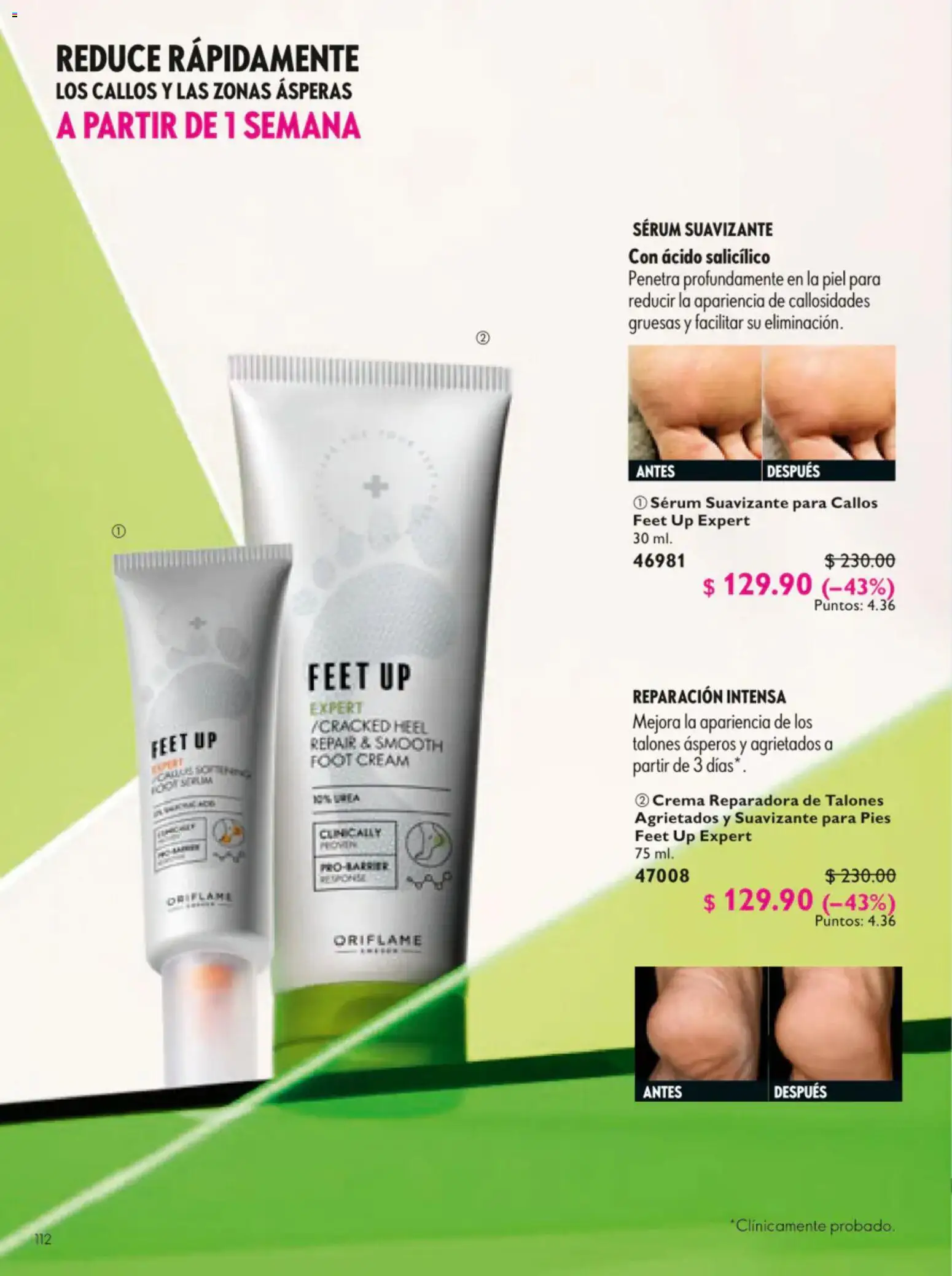 Vista previa las ofertas de la tienda Oriflame - Oriflame campaña 9 2026 desde el 20/06/2026 - Crema, Callos, Serum, Suavizante
