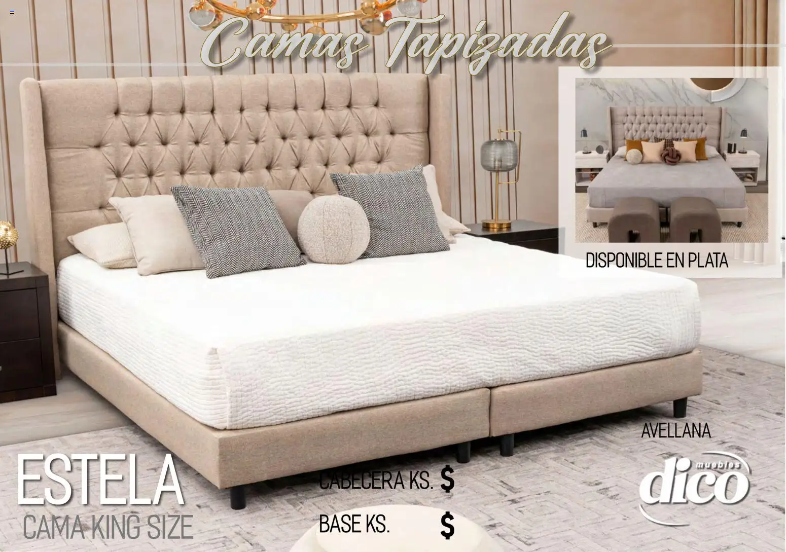 Vista previa las ofertas de la tienda Muebles Dico - Muebles Dico catálogo Camas tapizadas desde el 01/04/2026 