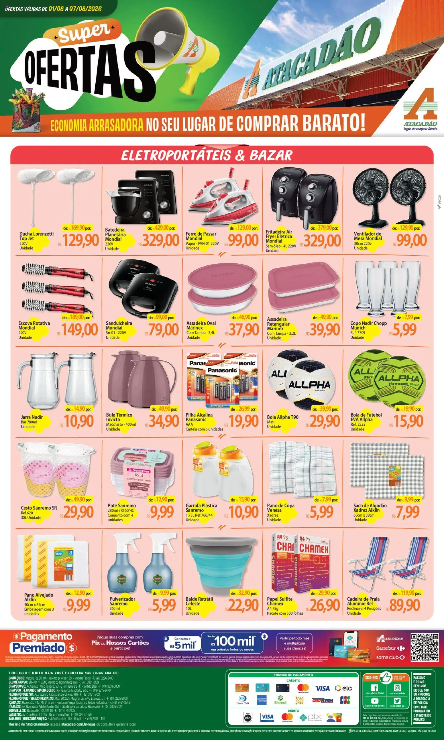 Pré-Visualização do folheto "Atacadão ofertas - SC" da loja Atacadão válido a partir de 01/08/2026