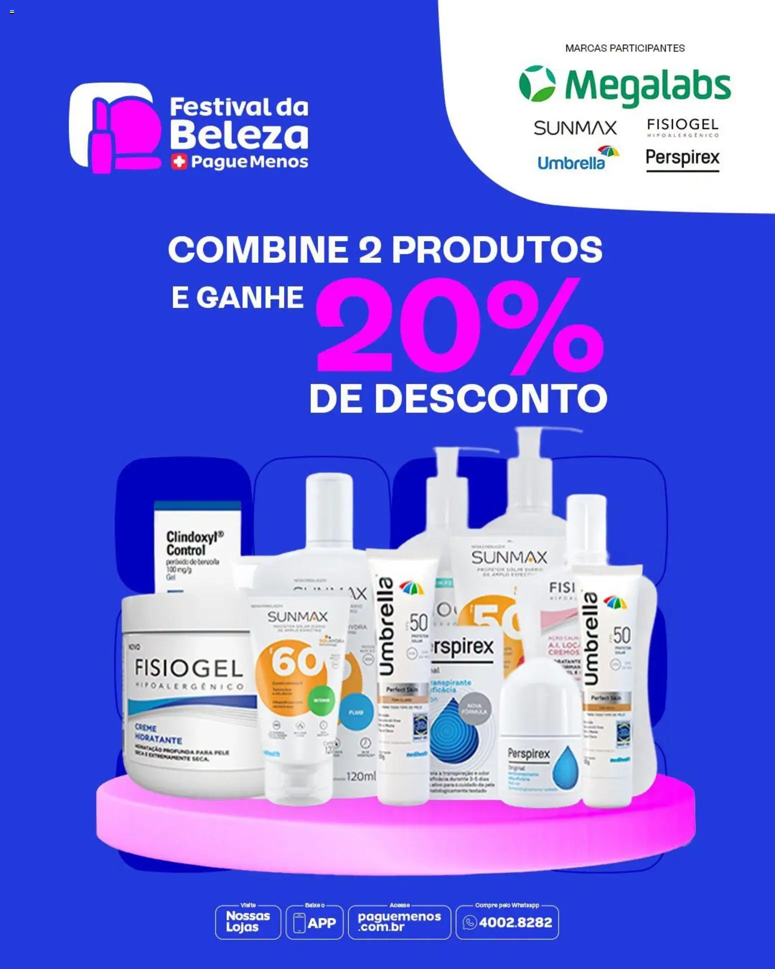 Pré-Visualização do folheto "Pague Menos ofertas Festival da Beleza" da loja Pague Menos válido a partir de 27/07/2026