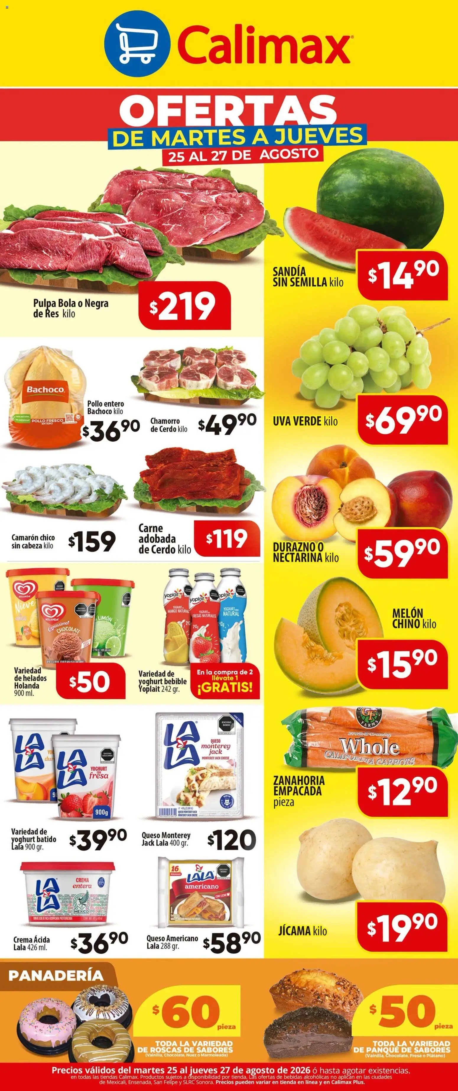 Vista previa las ofertas de la tienda Calimax - Calimax folleto desde el 25/08/2026 