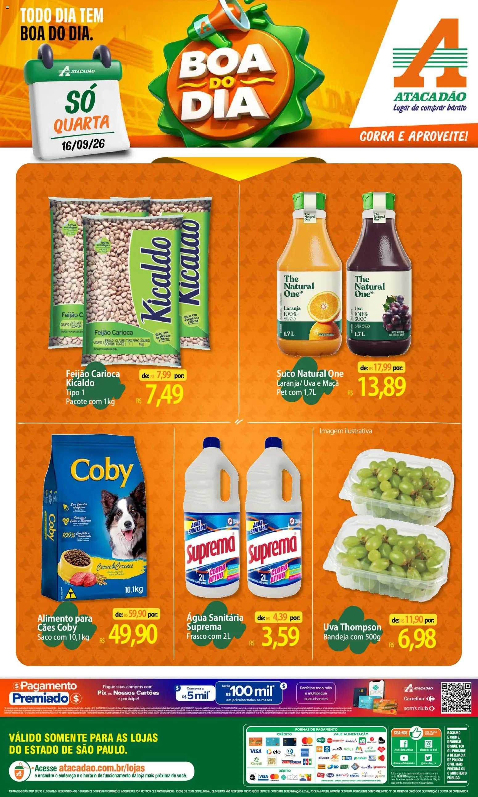 Pré-Visualização do folheto "Atacadão ofertas - SP" da loja Atacadão válido a partir de 16/09/2026