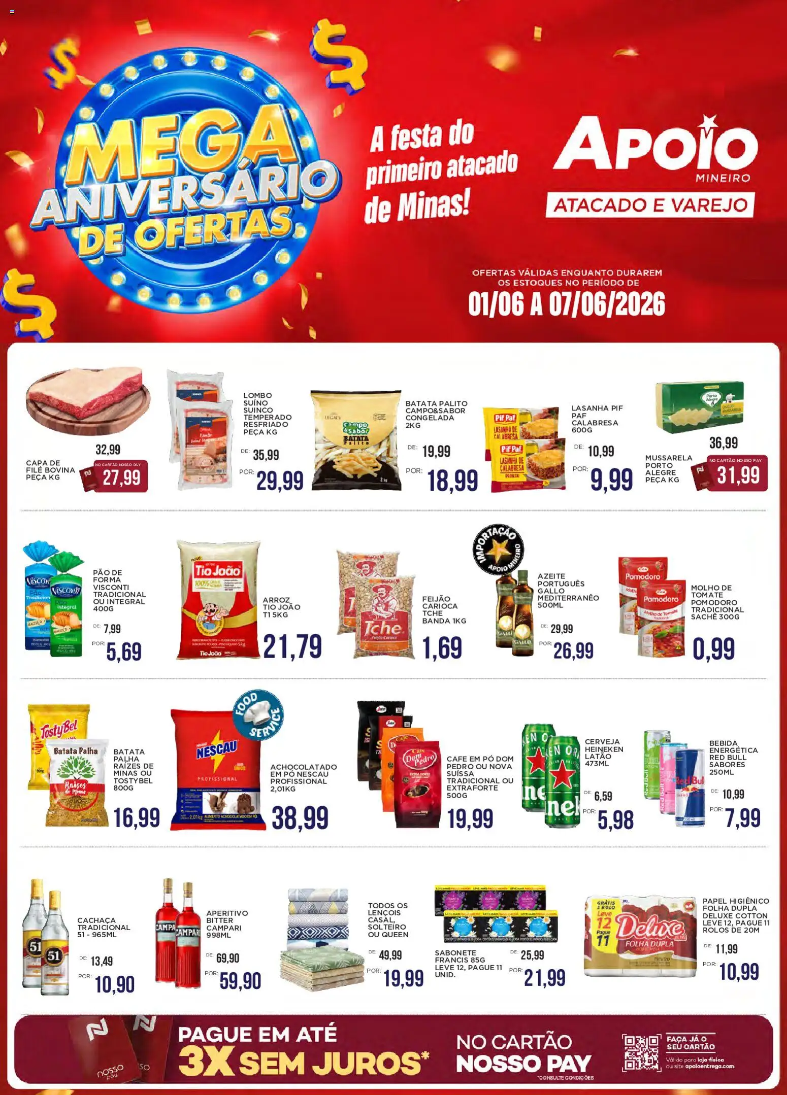 Pré-Visualização do folheto "Apoio Mineiro - Ofertas da semana" da loja Apoio Mineiro válido a partir de 01/06/2026