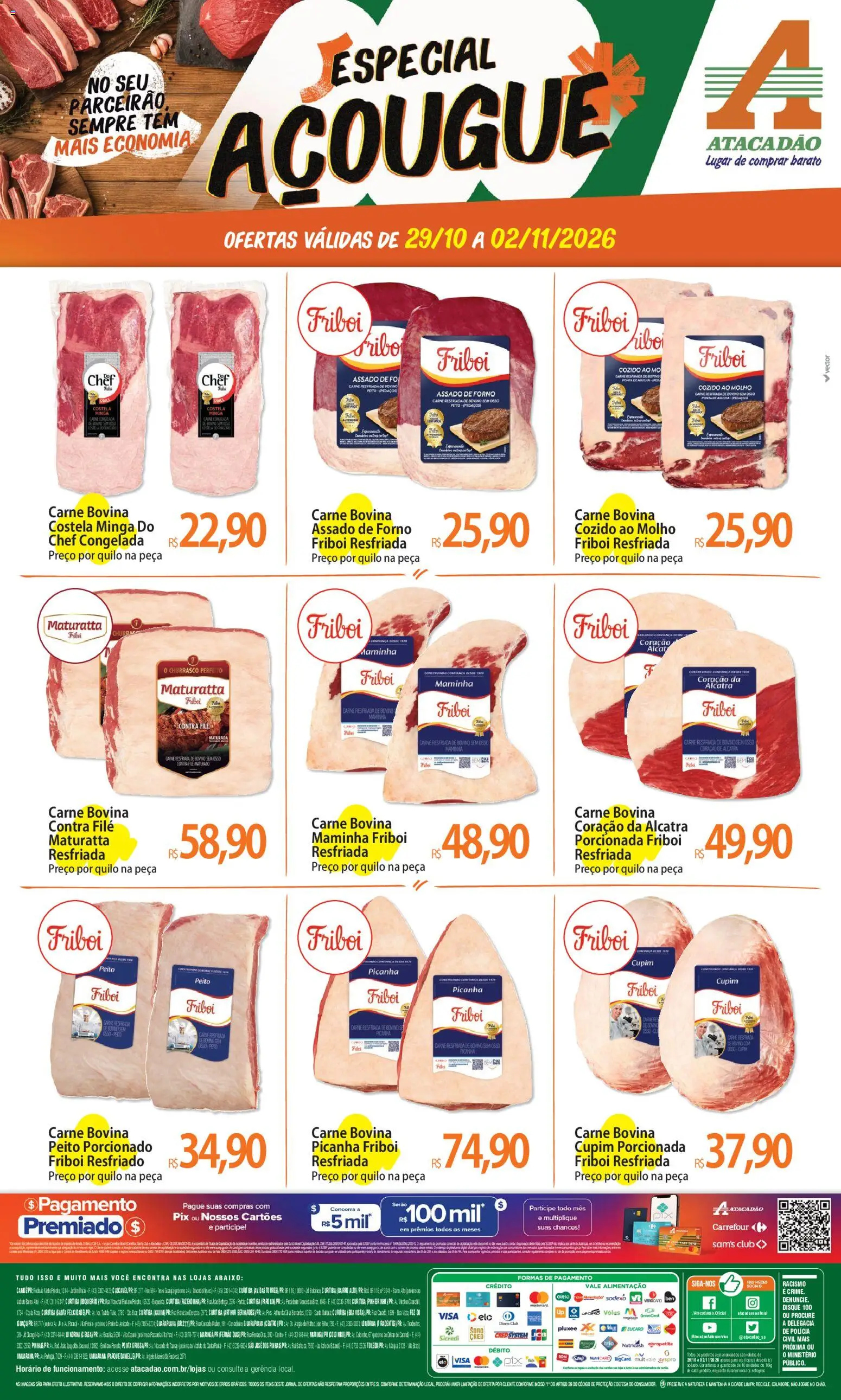 Pré-Visualização do folheto "Atacadão ofertas - PR" da loja Atacadão válido a partir de 29/10/2026