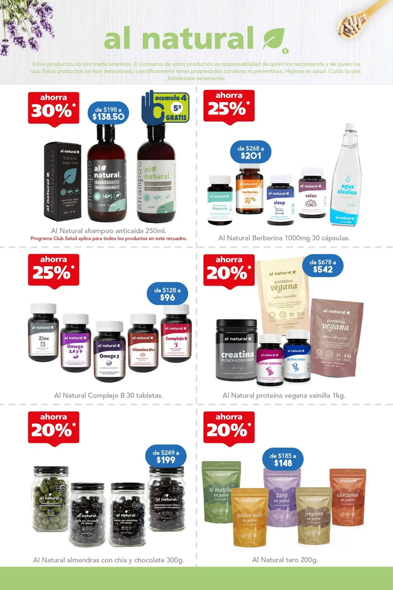 Vista previa las ofertas de la tienda Farmacia San Pablo - Farmacia San Pablo catálogo desde el 14/06/2026 - Café, Chocolate, Té, Proteína, Jengibre, Omega, Almendras, Almendra