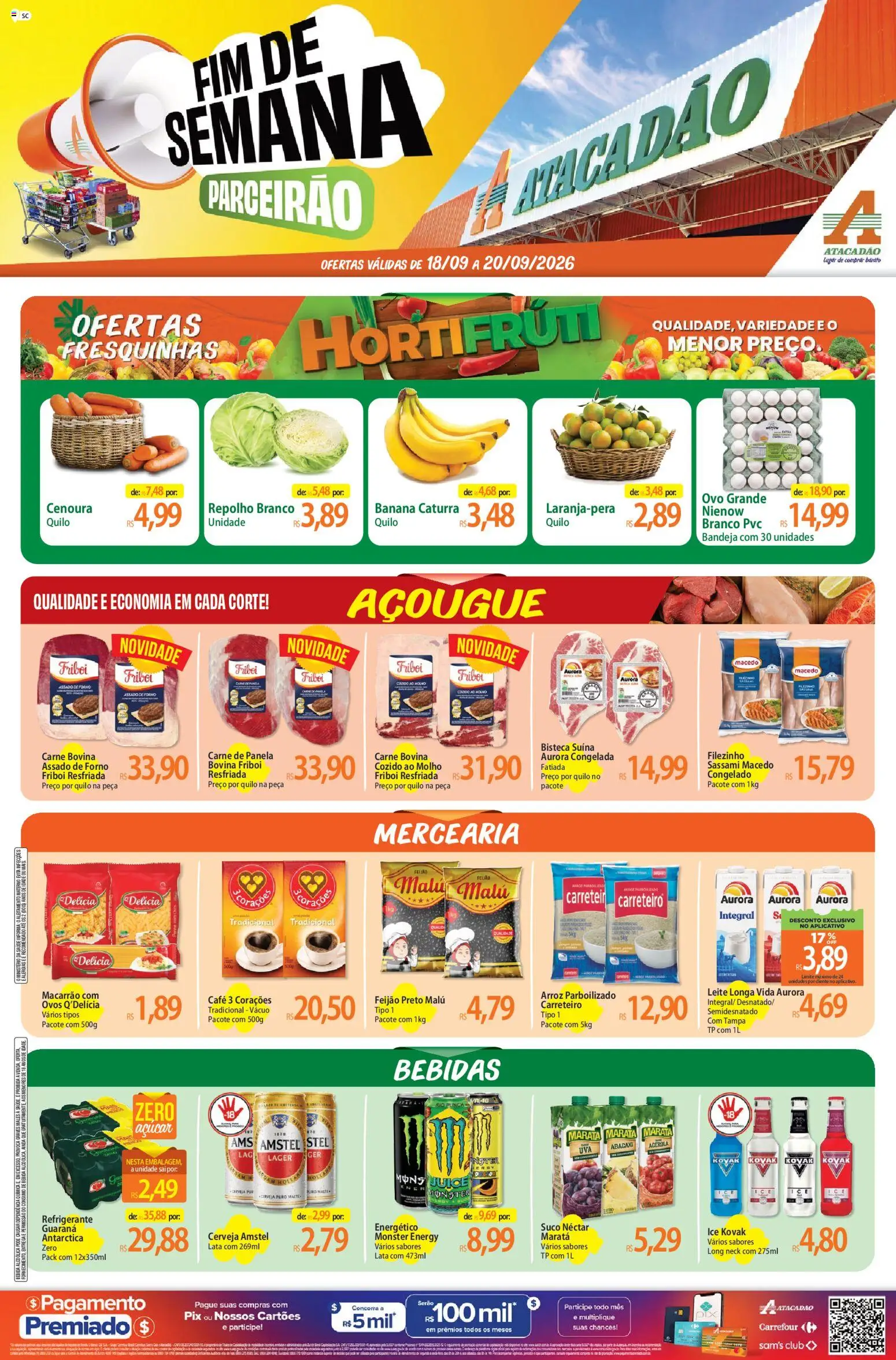Pré-Visualização do folheto "Atacadão ofertas - SC" da loja Atacadão válido a partir de 18/09/2026