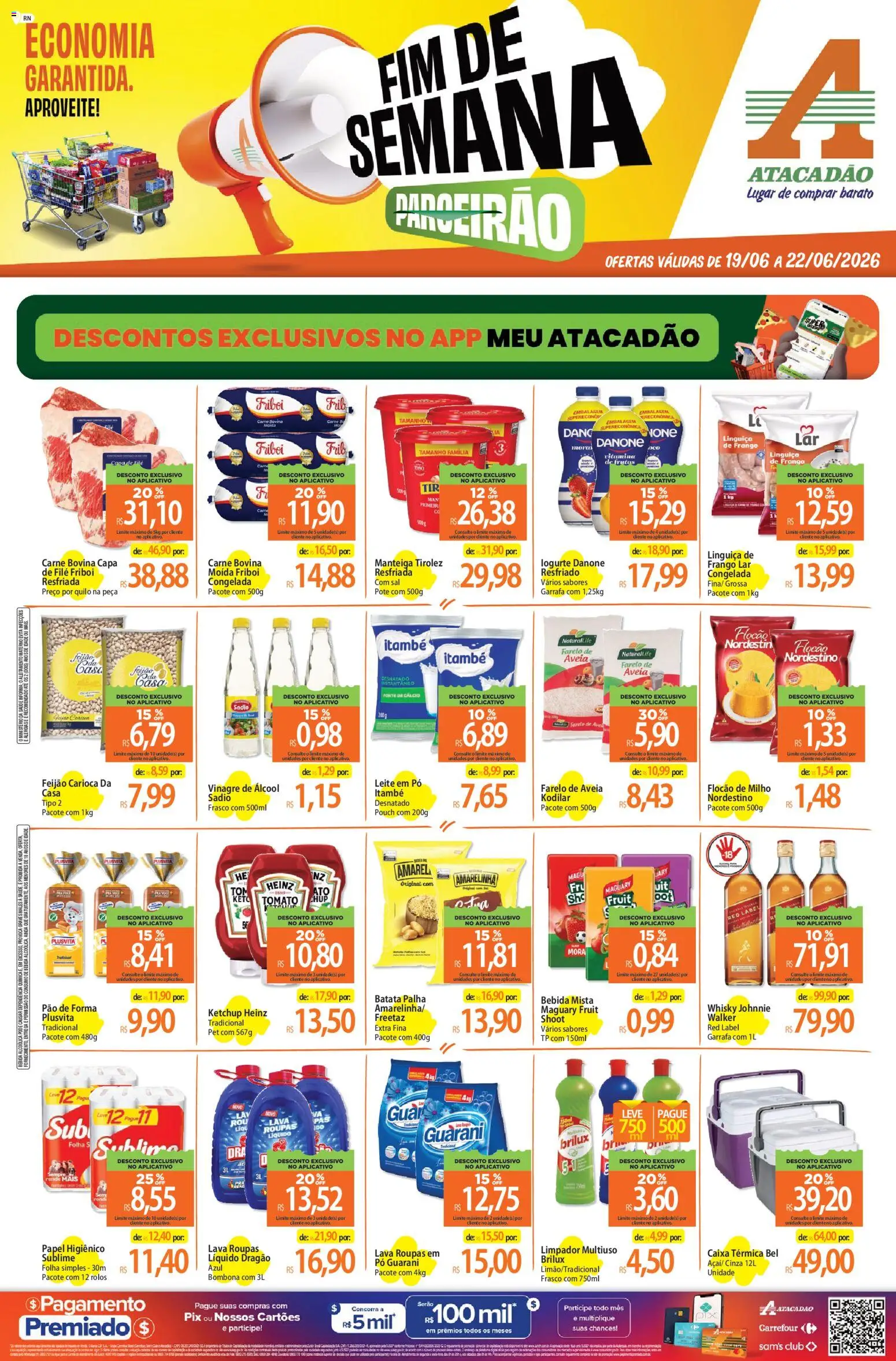 Pré-Visualização do folheto "Atacadão ofertas - RN" da loja Atacadão válido a partir de 19/06/2026