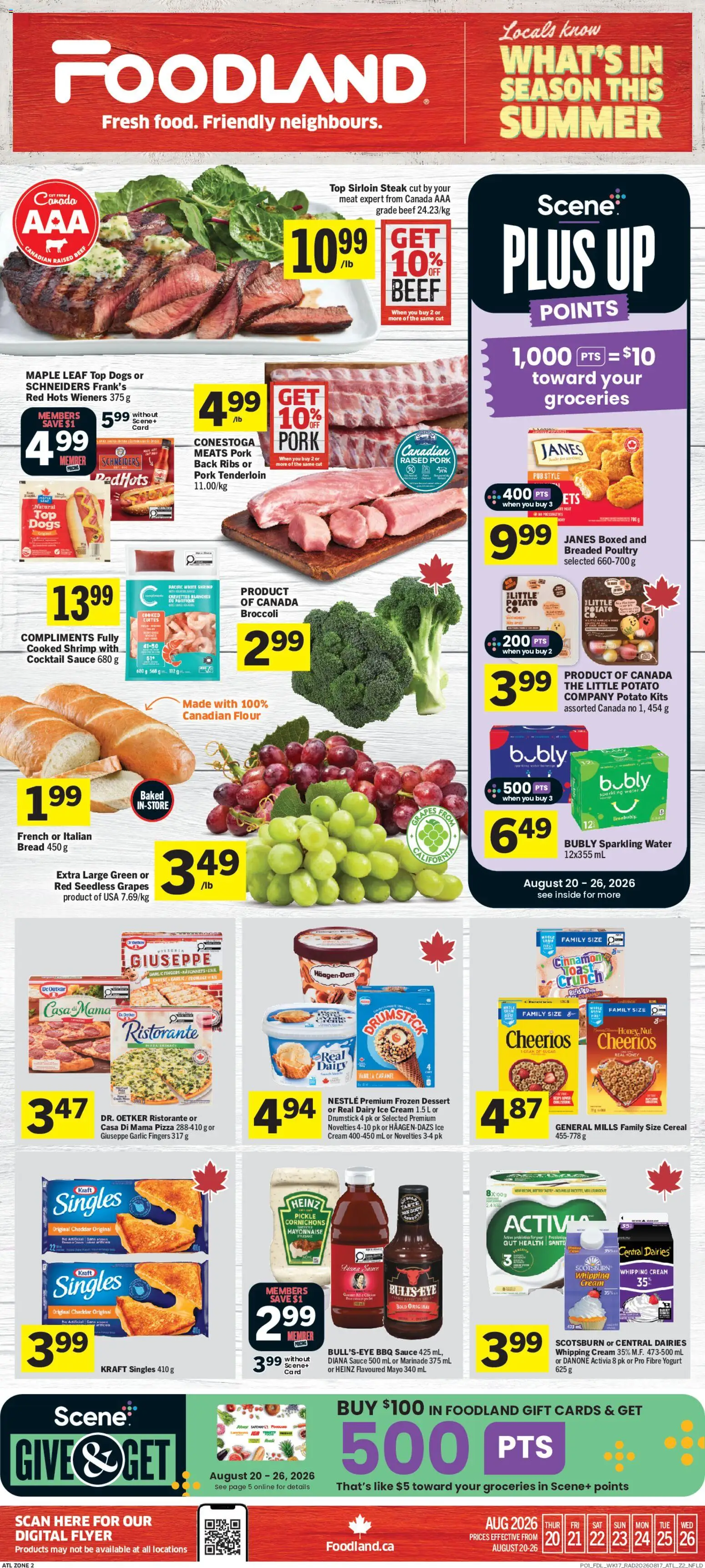 Preview of leaflet Foodland weekly flyer / circulaire from shop Foodland is valid from Aug 20, 2026